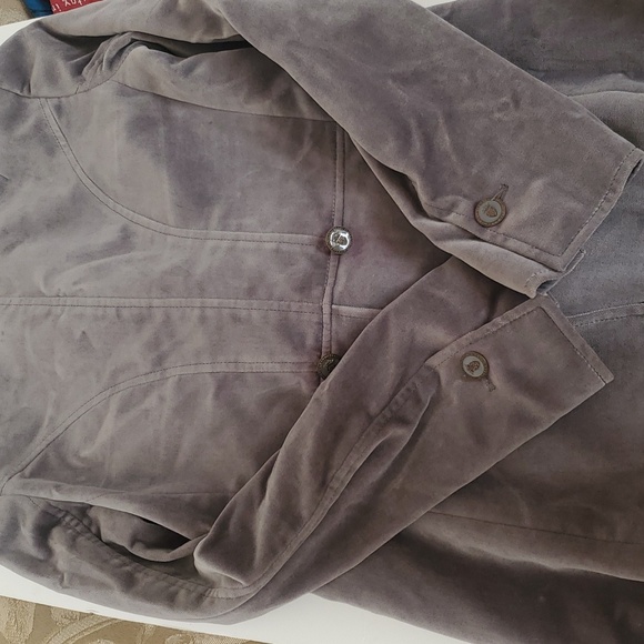 Banana Republic Sage green size 6 Soft Velvet Blazer Jacket - Picture 10 of 16